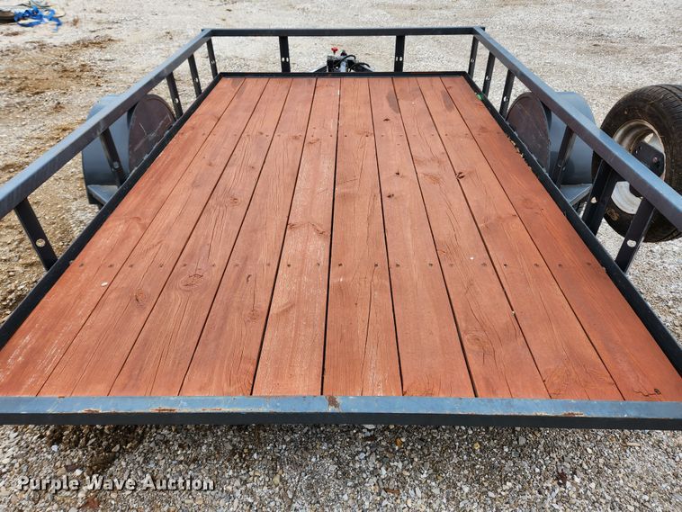 image for item KT9489 2016 Trailerman  tilt deck utility trailer
