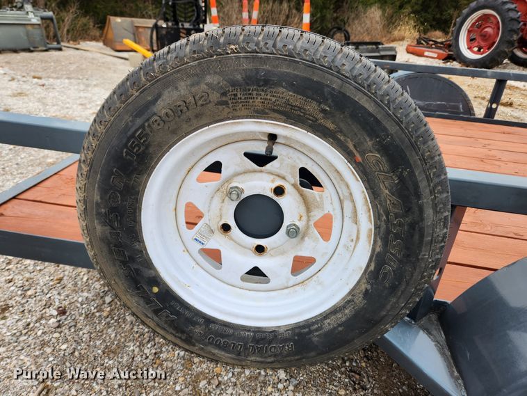 image for item KT9489 2016 Trailerman  tilt deck utility trailer