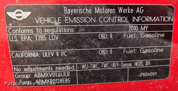 image for item KT9500 2010 Mini Cooper
