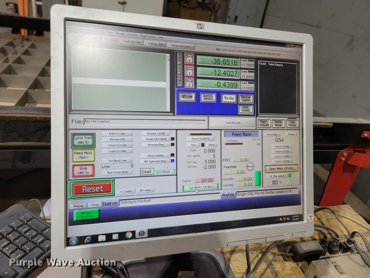 image for item LY9915 Wright CNC  plasma cutting table