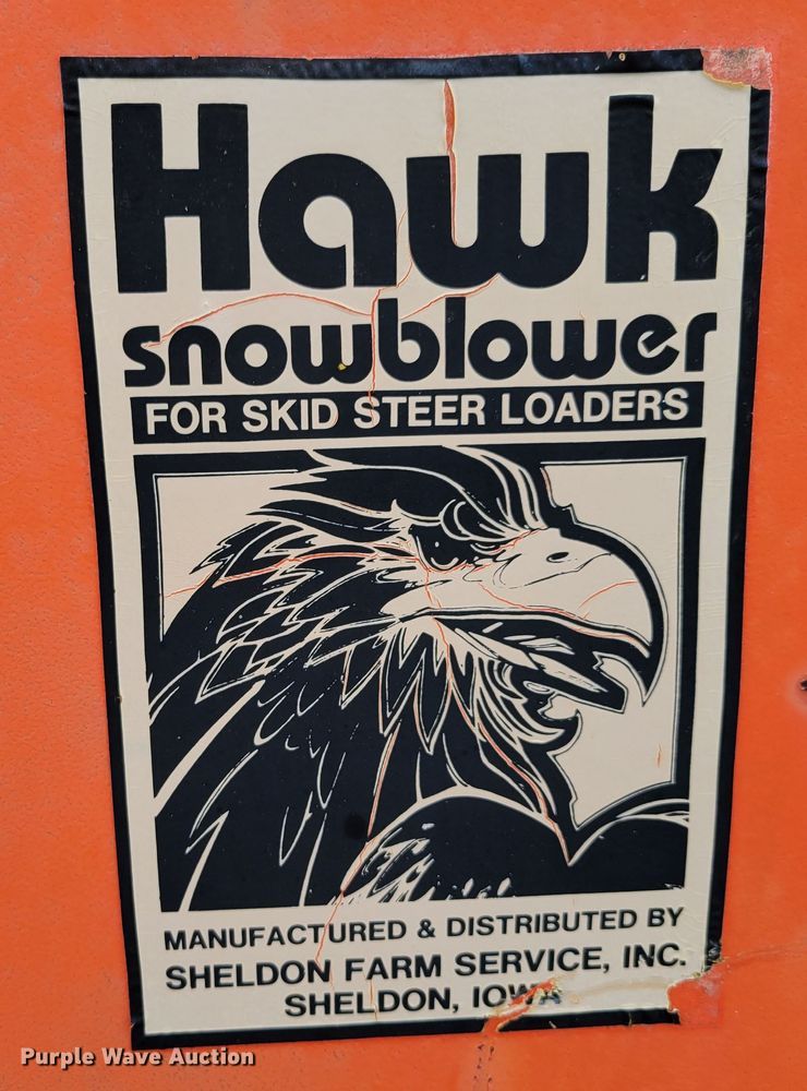 image for item LY9927 Hawk Snowblower  skid steer snow blower