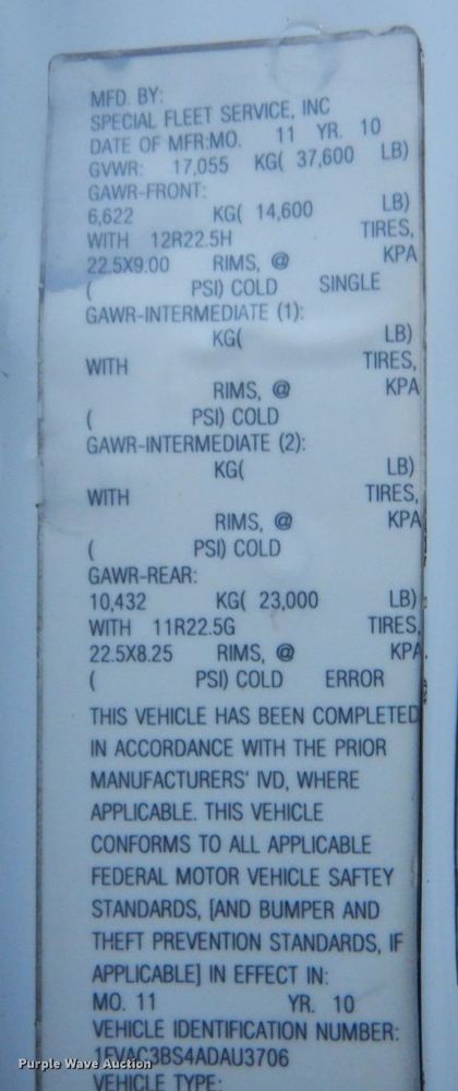 image for item MM9627 2010 Freightliner Business Class M2  utility / service truck