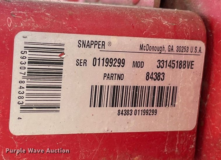 image for item MN9516 Snapper SR1433  lawn mower