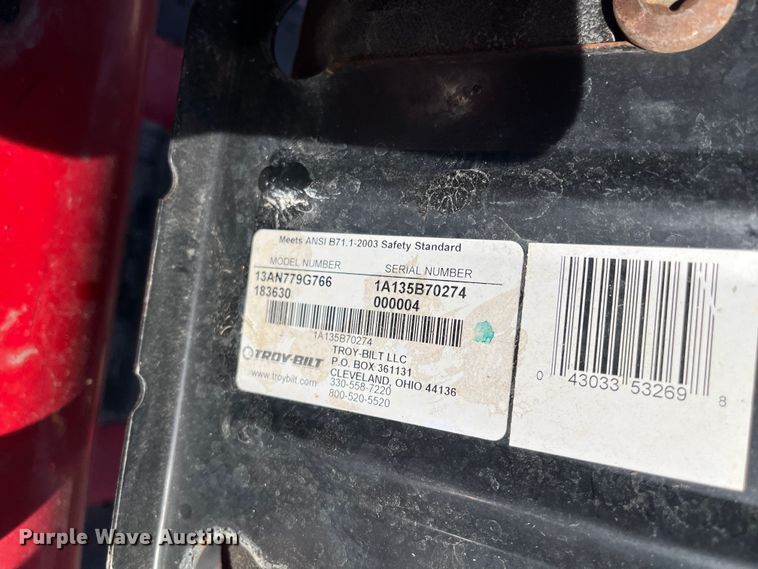 image for item MN9517 Troy-Bilt Pony  lawn mower