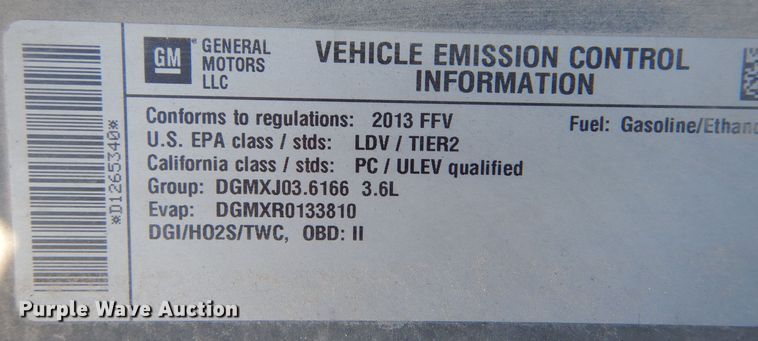 image for item MP9046 2013 Chevrolet Impala