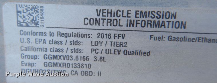 image for item MP9051 2016 Chevrolet Impala