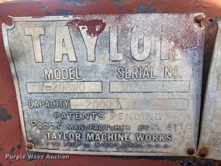 image for item DN8143 Taylor Y-20BW0  forklift