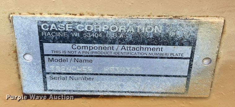 image for item DQ5061 1995 Case 560  trencher