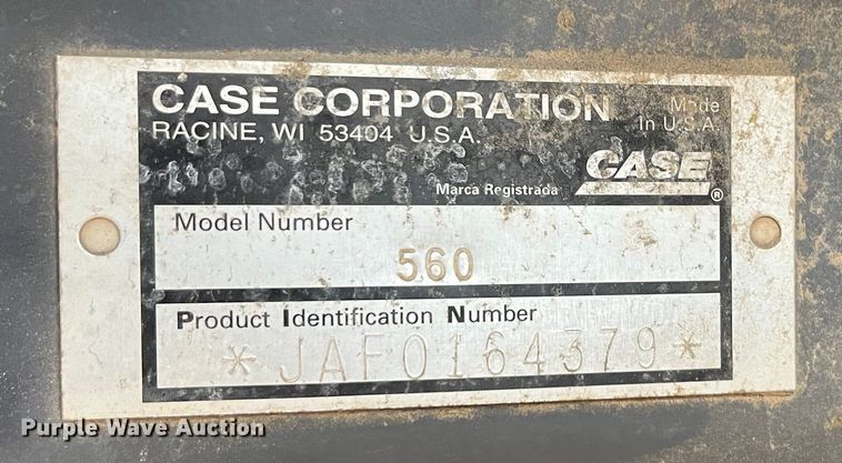 image for item DQ5061 1995 Case 560  trencher