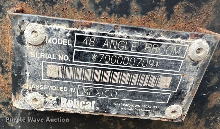 image for item JU9700 Bobcat 48 Angle Broom  compact utility loader broom