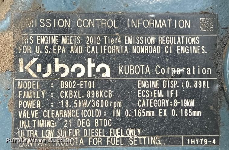 image for item JU9715 2012 Bobcat MT55  compact utility loader