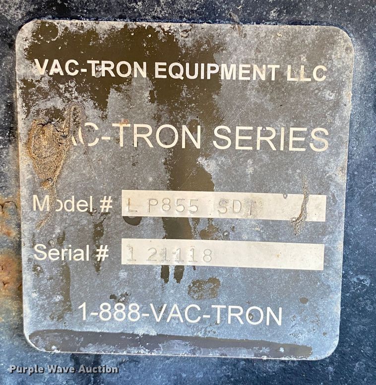image for item JW9249 2012 Vermeer LP855SDT  vacuum excavator