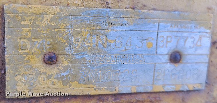 image for item JW9820 1973 Caterpillar D7F  dozer