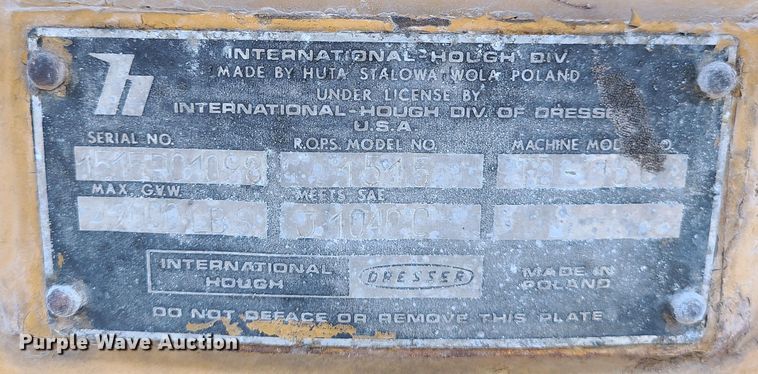 image for item JW9834 1972 Dresser TD15C  dozer