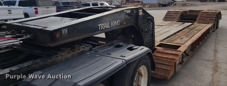 image for item JW9839 1987 Trail King HG  lowboy equipment trailer