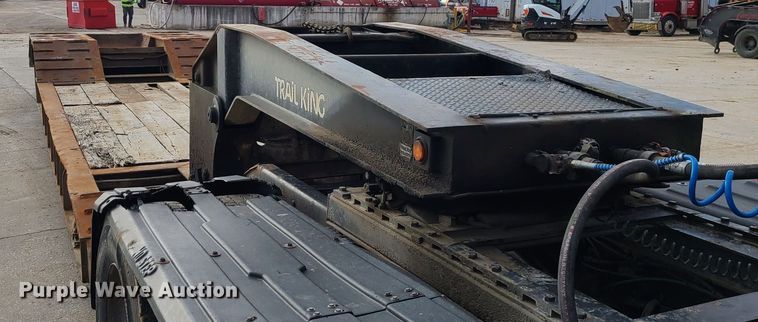 image for item JW9839 1987 Trail King HG  lowboy equipment trailer