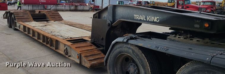 image for item JW9839 1987 Trail King HG  lowboy equipment trailer
