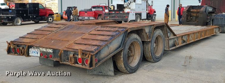 image for item JW9839 1987 Trail King HG  lowboy equipment trailer