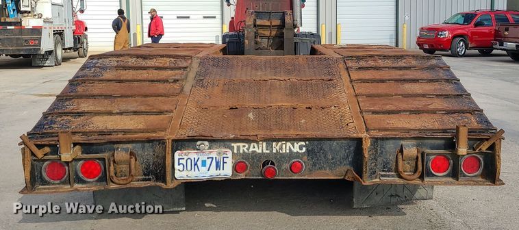 image for item JW9839 1987 Trail King HG  lowboy equipment trailer