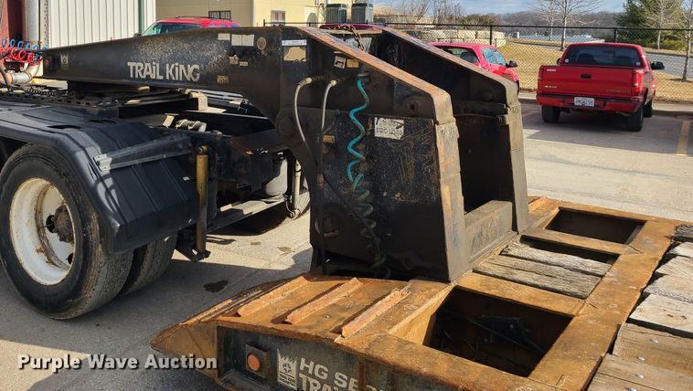 image for item JW9839 1987 Trail King HG  lowboy equipment trailer