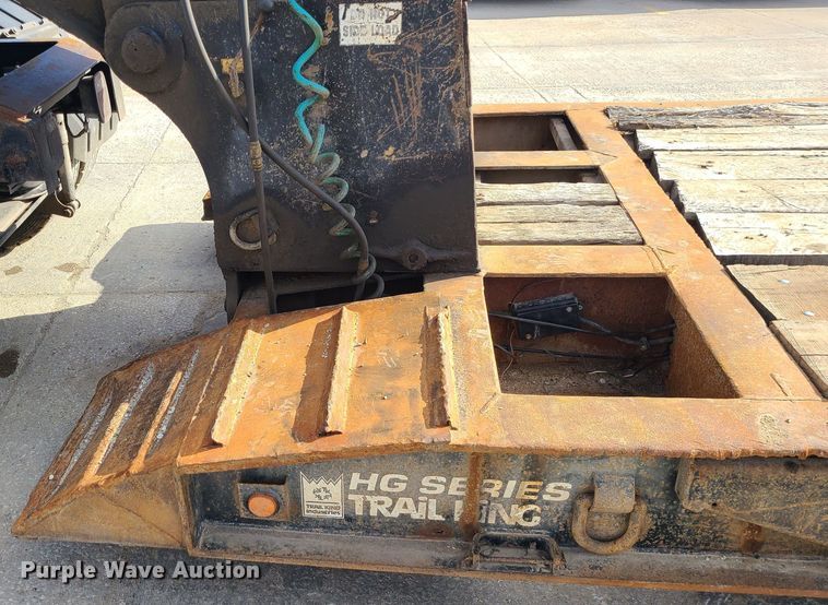 image for item JW9839 1987 Trail King HG  lowboy equipment trailer