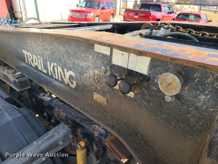 image for item JW9839 1987 Trail King HG  lowboy equipment trailer