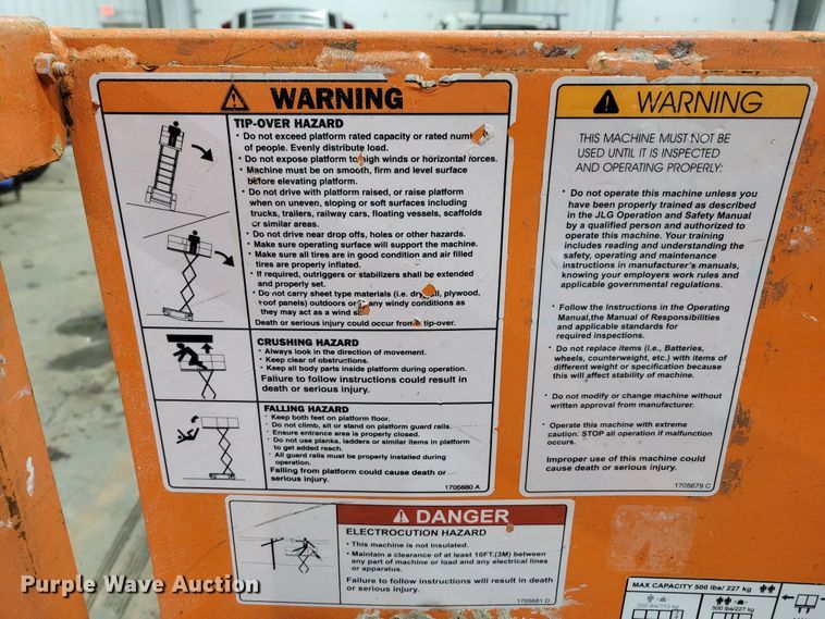 image for item LY9912 JLG 1932RS  scissor lift