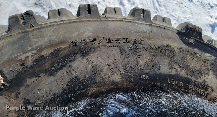 image for item ME9649 (5) 395/80R20 tires and wheels