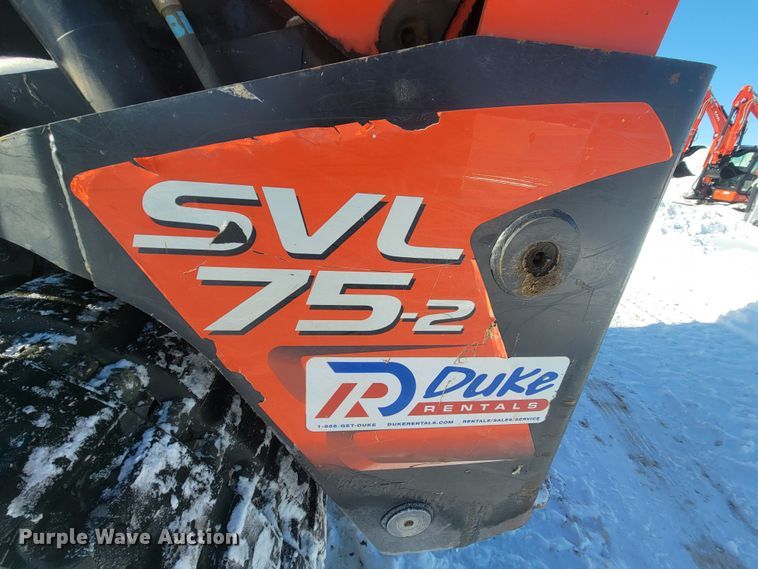 image for item ME9653 Kubota SVL 75-2  tracked skid steer loader