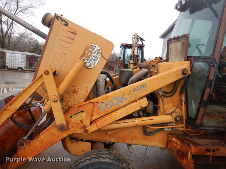 image for item MJ9960 1990 Case 580K  backhoe