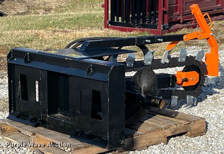 image for item MW9442 2022 Mower King ECSSCT72  skid steer trencher