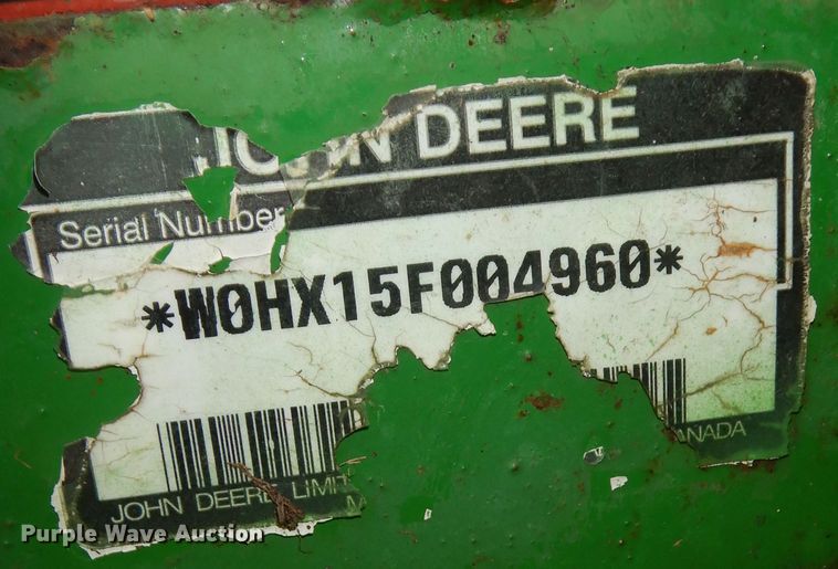 image for item DK7505 John Deere HX15  batwing rotary mower
