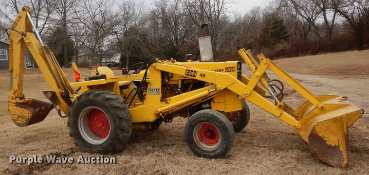image for item DK7506 1974 Case 480B  backhoe