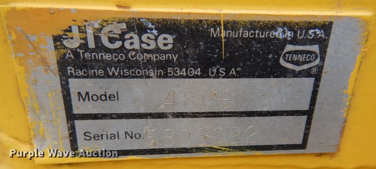 image for item DK7506 1974 Case 480B  backhoe