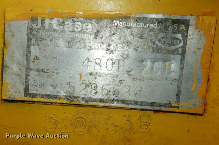 image for item DK7506 1974 Case 480B  backhoe