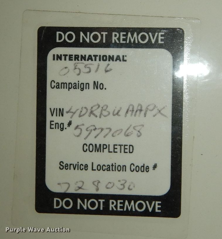 image for item DK7512 2005 International CE300  school bus