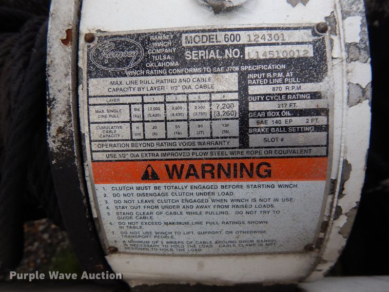 image for item DS1343 2010 Overbilt  equipment trailer