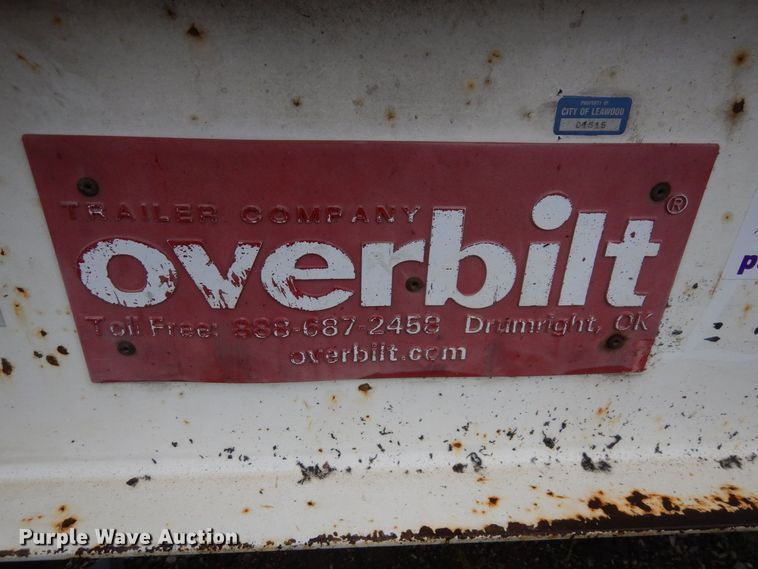 image for item DS1343 2010 Overbilt  equipment trailer