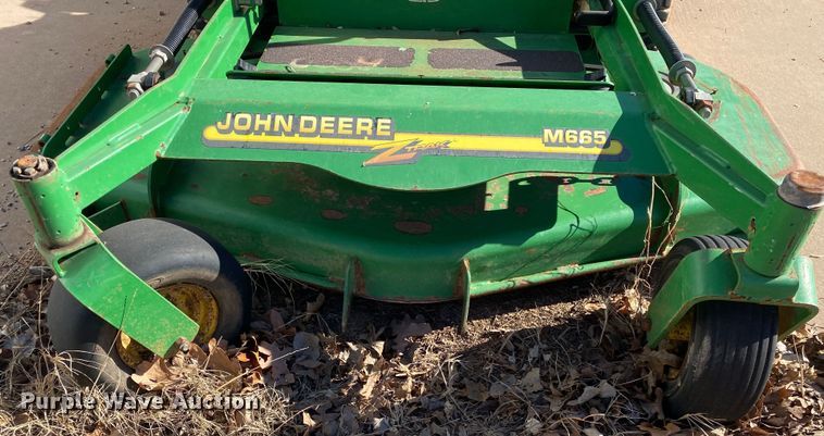 image for item IG9887 John Deere M665  ZTR lawn mower