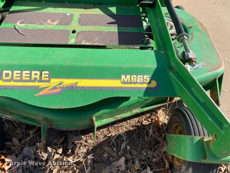 image for item IG9887 John Deere M665  ZTR lawn mower