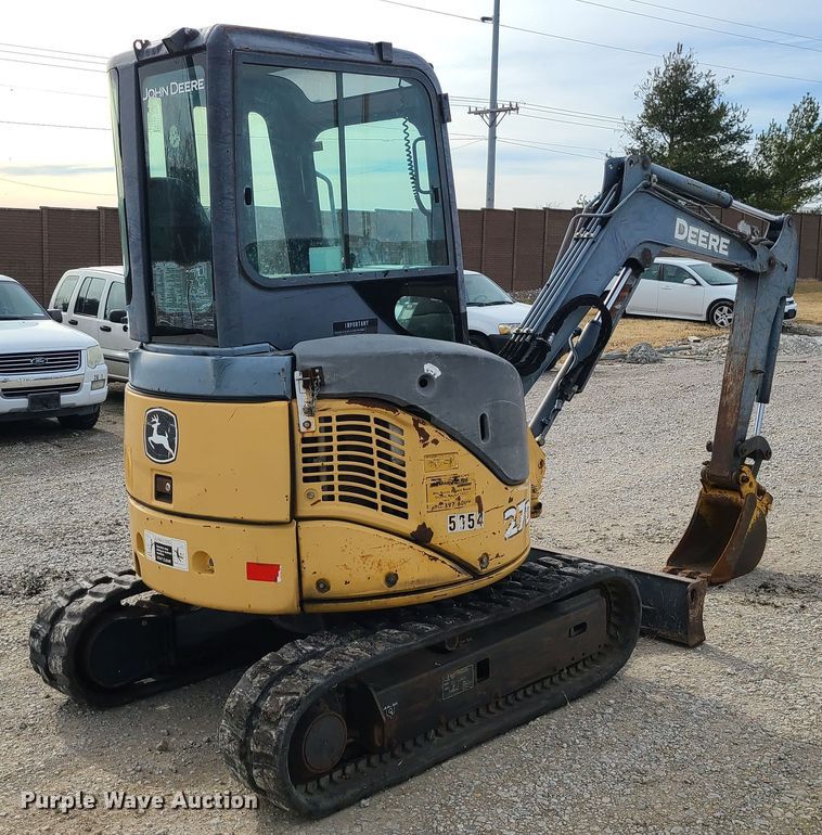 image for item JG9537 2010 John Deere 27D  mini excavator