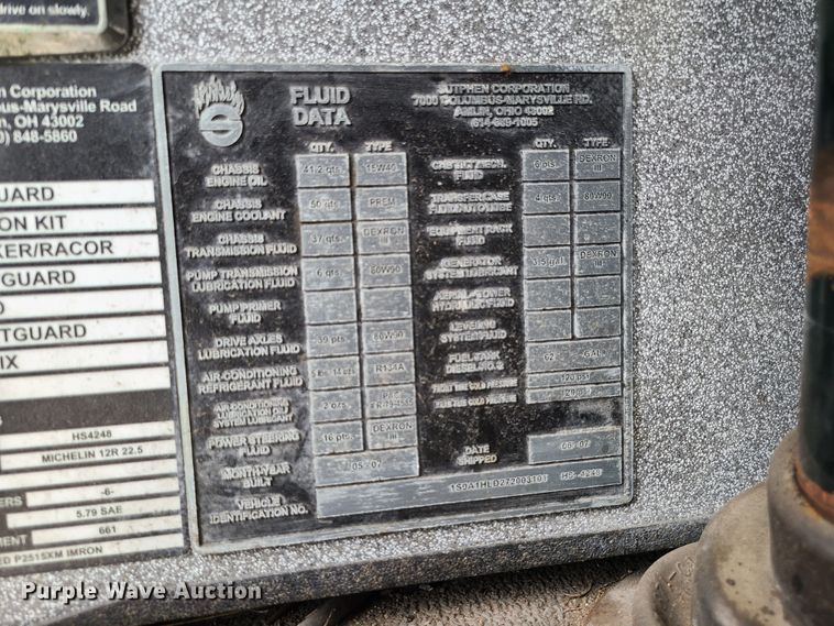 image for item JG9551 2007 Sutphen  fire truck