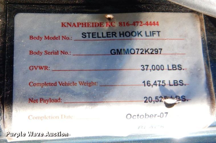 image for item JK9154 2008 International WorkStar 7300  dump truck