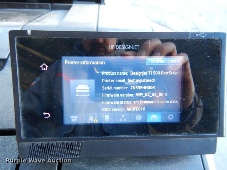 image for item JK9157 HP Design Jet T1500  color printer