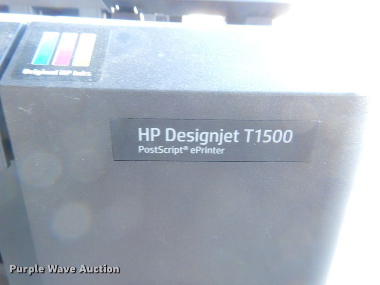 image for item JK9157 HP Design Jet T1500  color printer