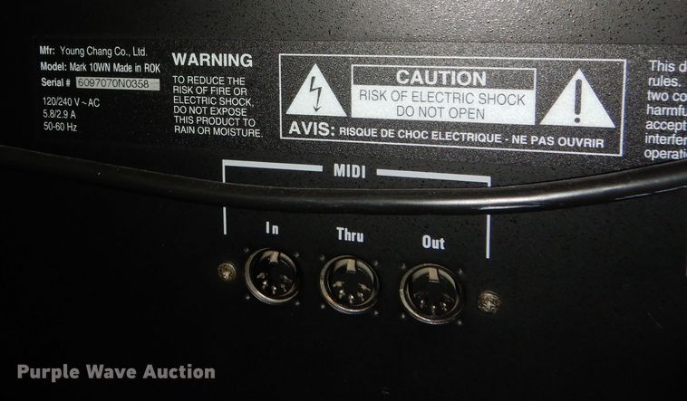 image for item JQ9941 Kurzweil Mark 10  digital piano