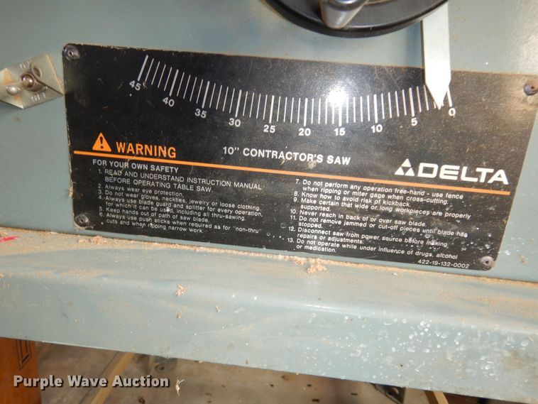 image for item JQ9946 Delta  table saw