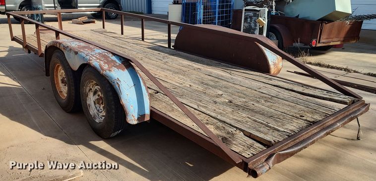 image for item LK9529 Shop built  utility trailer