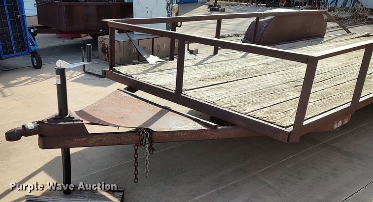 image for item LK9529 Shop built  utility trailer