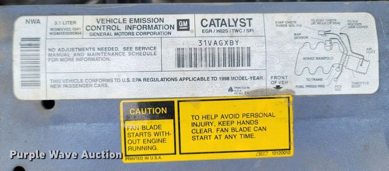 image for item MH9685 1998 Chevrolet Lumina